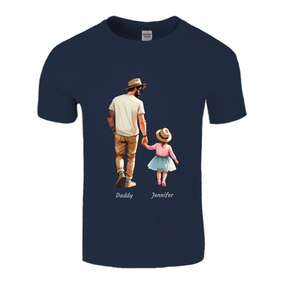 Personalised Daddy Daughter Name T-shirt