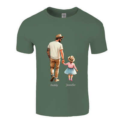 Personalised Daddy Daughter Name T-shirt