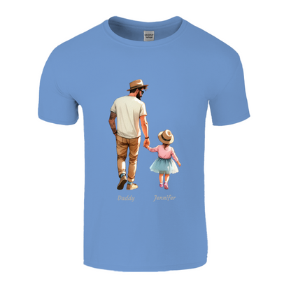 Personalised Daddy Daughter Name T-shirt