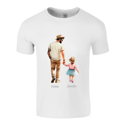 Personalised Daddy Daughter Name T-shirt