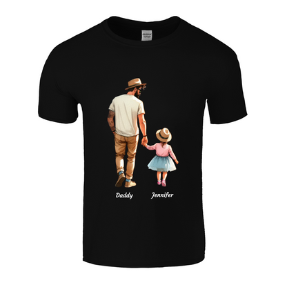 Personalised Daddy Daughter Name T-shirt