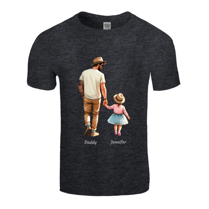 Personalised Daddy Daughter Name T-shirt