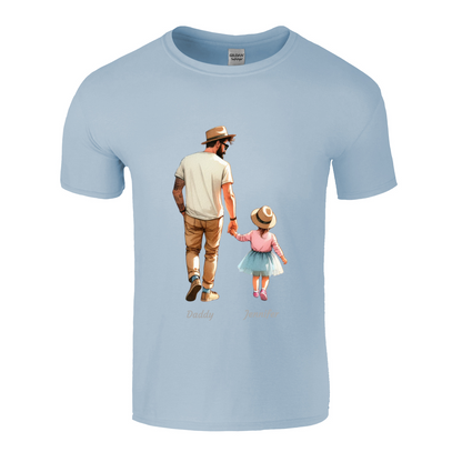 Personalised Daddy Daughter Name T-shirt