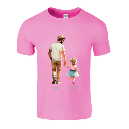 Personalised Daddy Daughter Name T-shirt