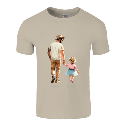Personalised Daddy Daughter Name T-shirt