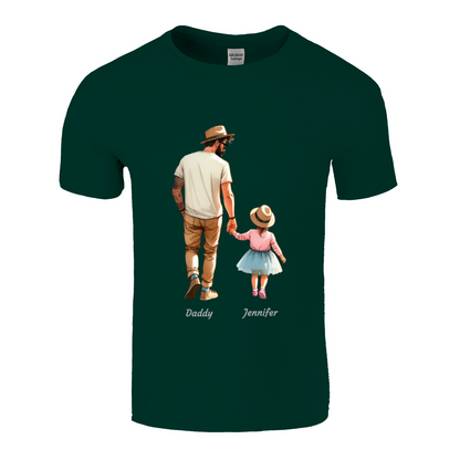 Personalised Daddy Daughter Name T-shirt