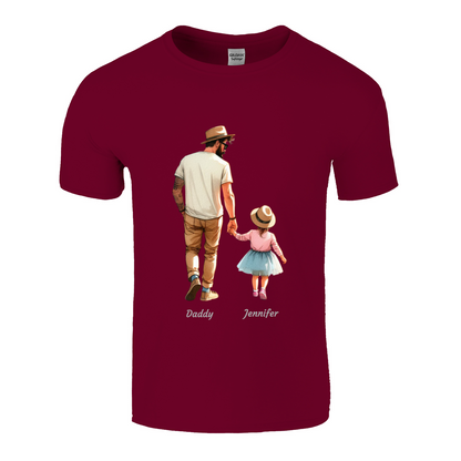 Personalised Daddy Daughter Name T-shirt