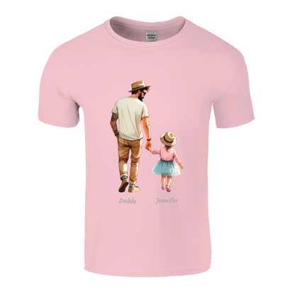 Personalised Daddy Daughter Name T-shirt
