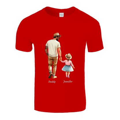 Personalised Daddy Daughter Name T-shirt