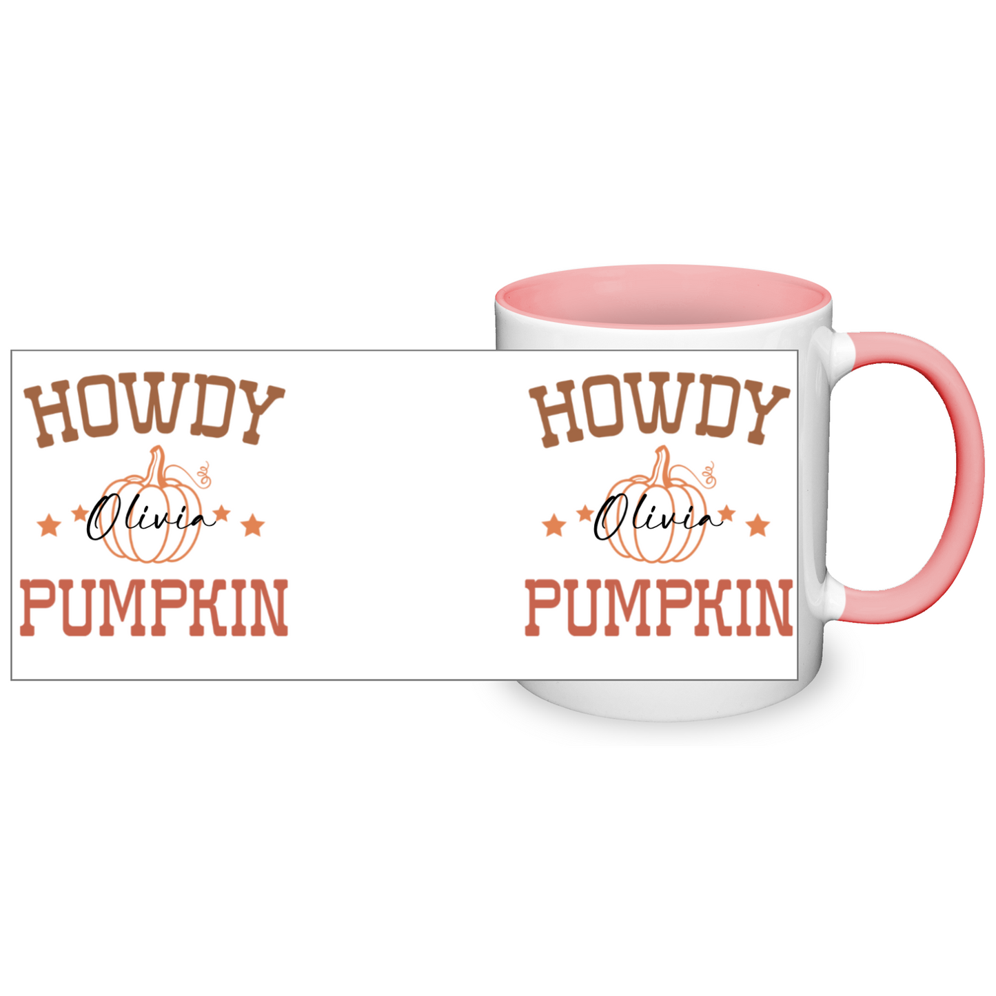 Personalised Howdy Pumpkin 11oz Mug