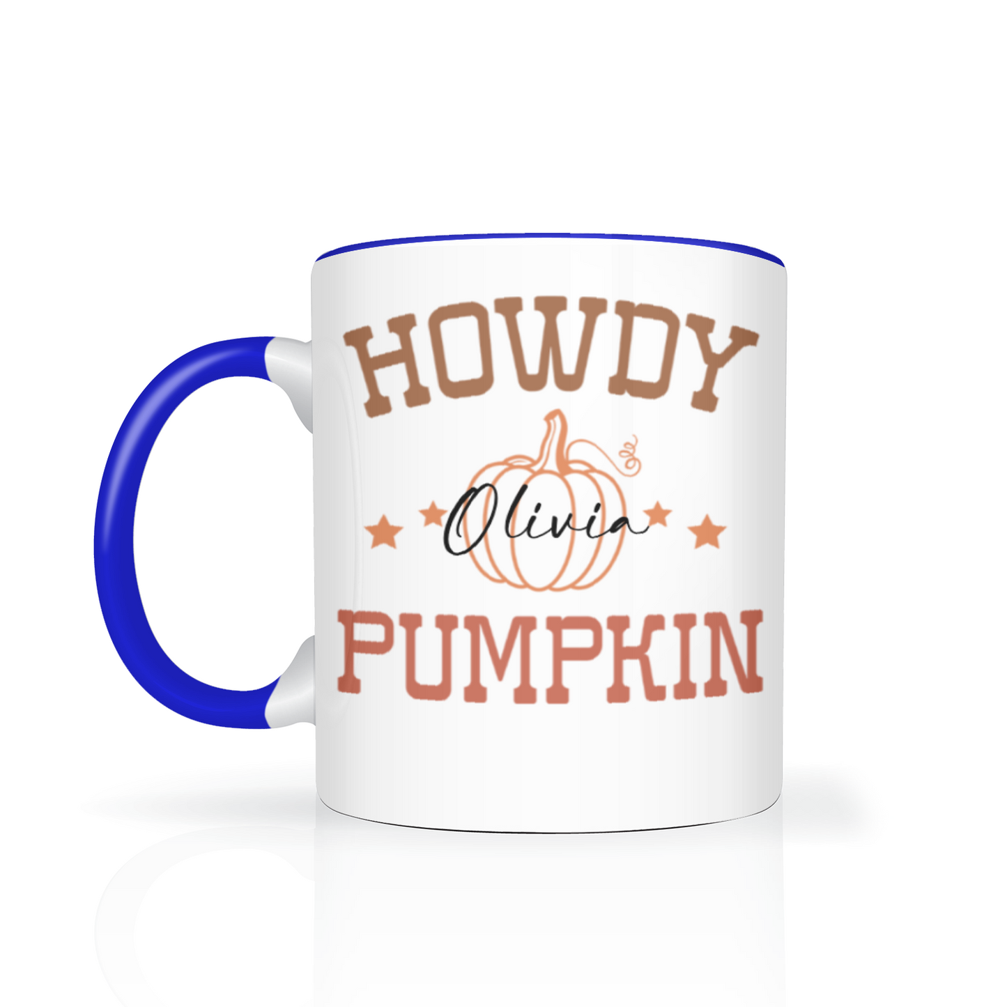 Personalised Howdy Pumpkin 11oz Mug