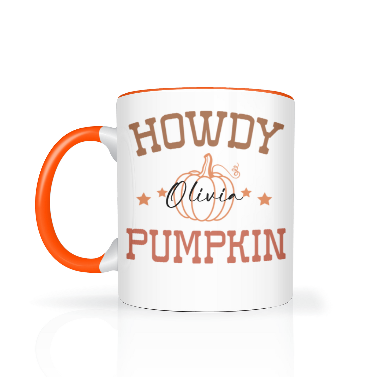 Personalised Howdy Pumpkin 11oz Mug