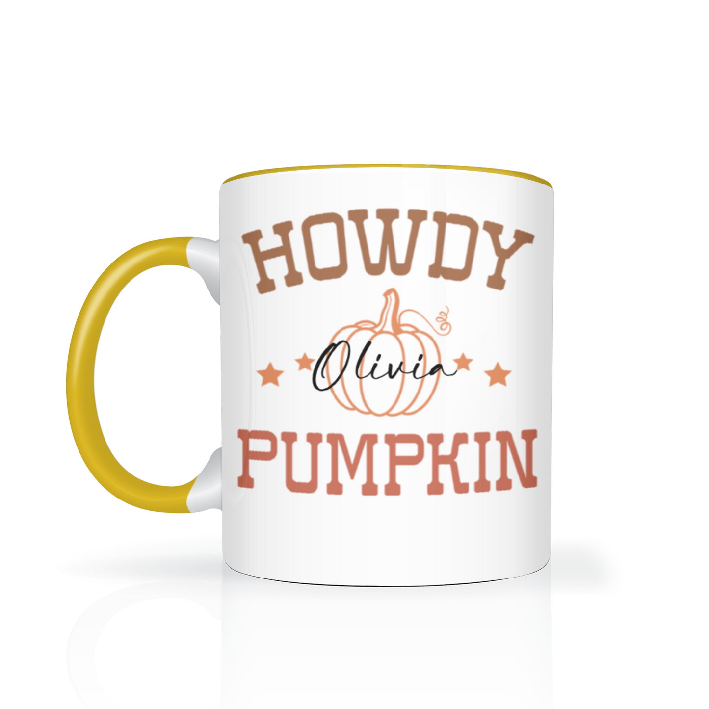 Personalised Howdy Pumpkin 11oz Mug