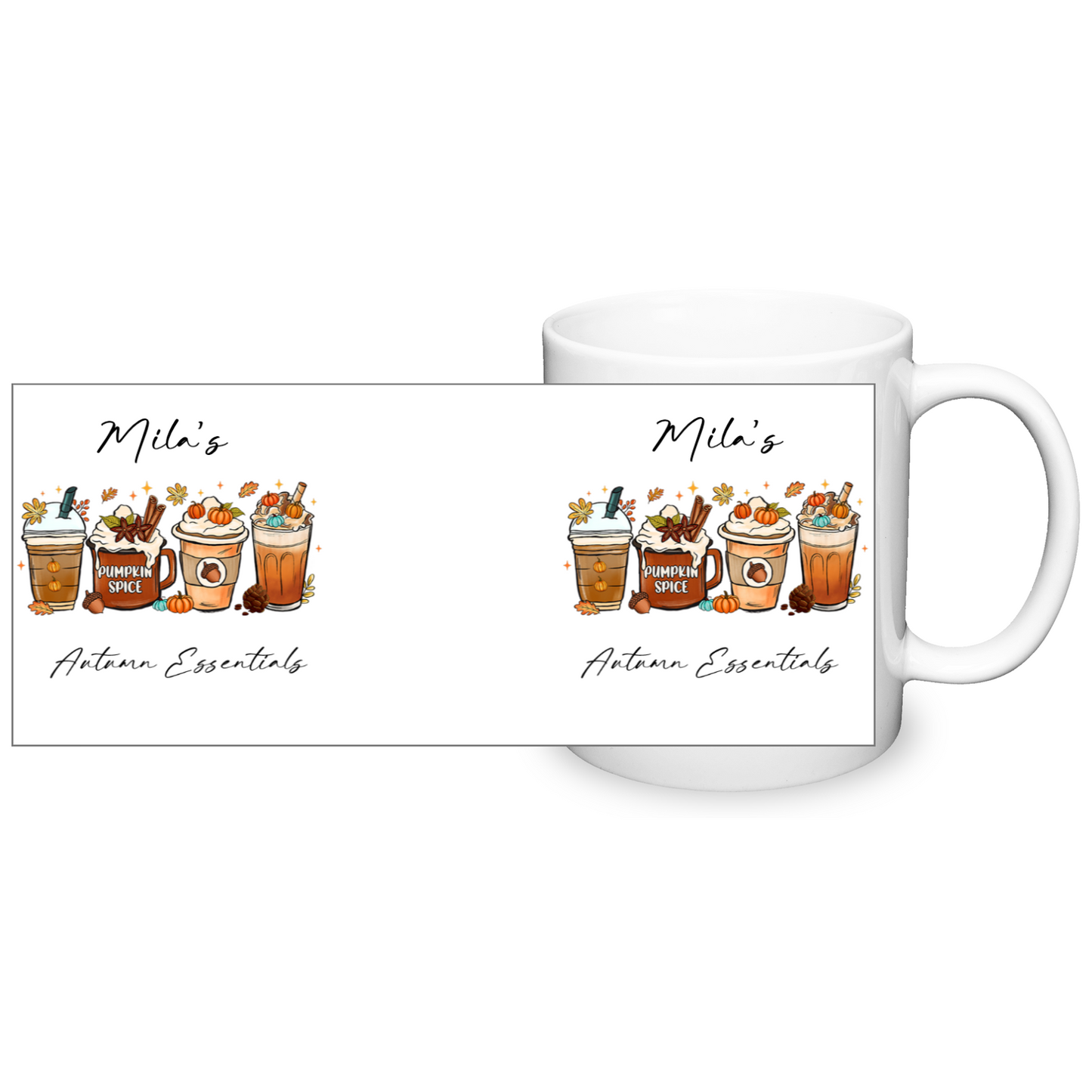 Personalised Autumn Essentials 11oz Mug