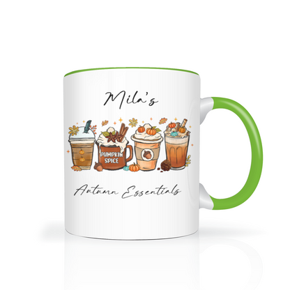 Personalised Autumn Essentials 11oz Mug