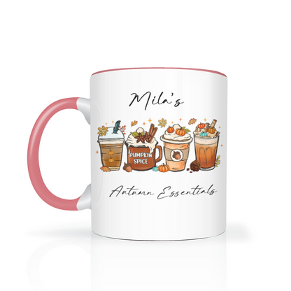 Personalised Autumn Essentials 11oz Mug
