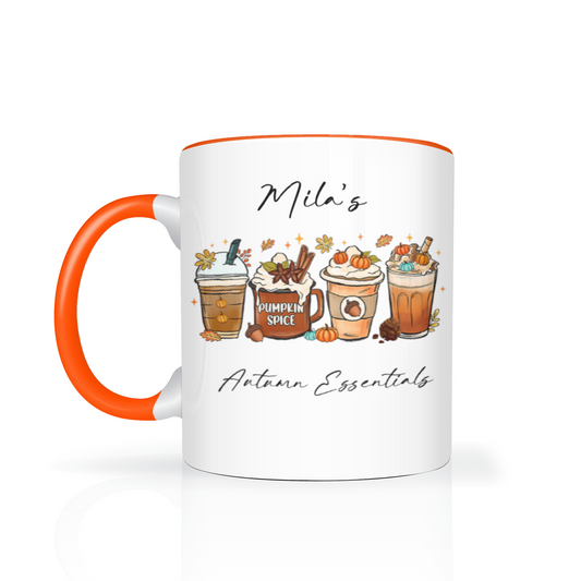 Personalised Autumn Essentials 11oz Mug