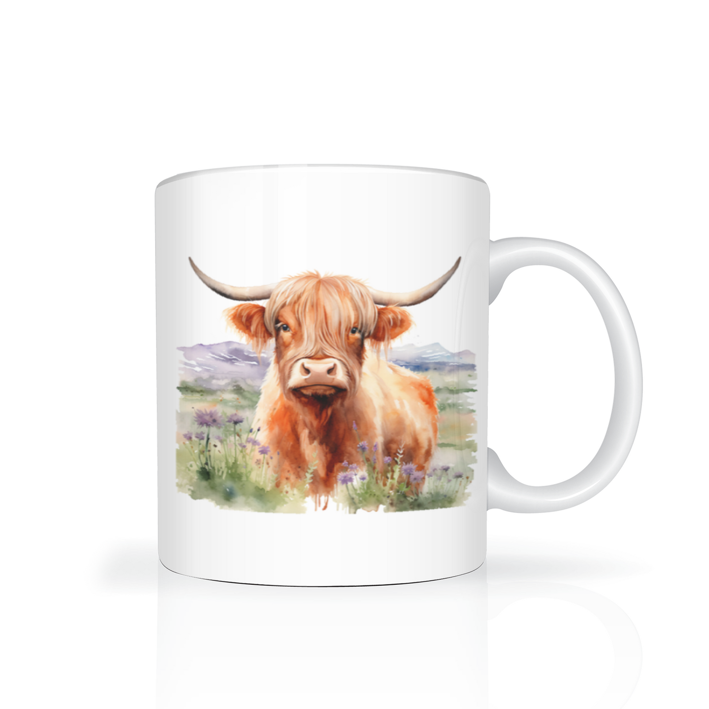 Personalised Highland Cow Design 11oz Mug