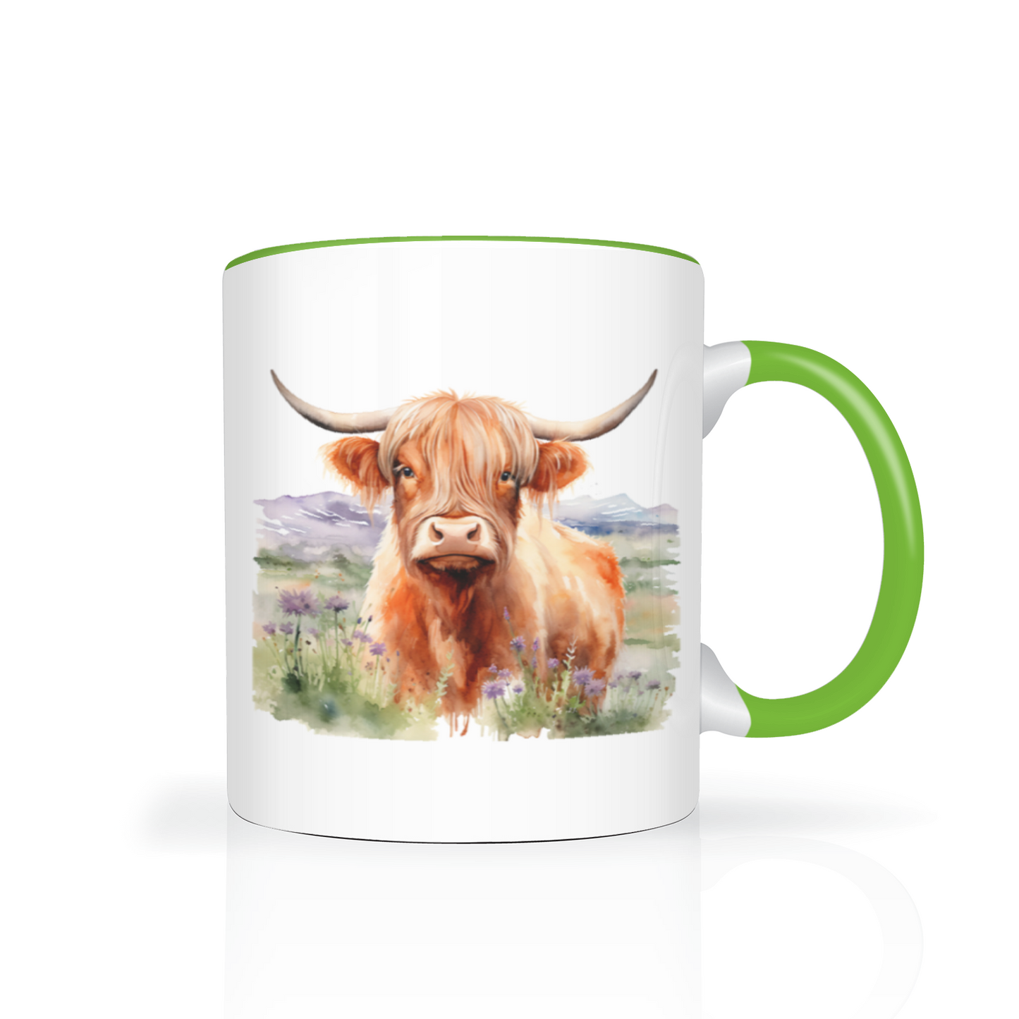 Personalised Highland Cow Design 11oz Mug