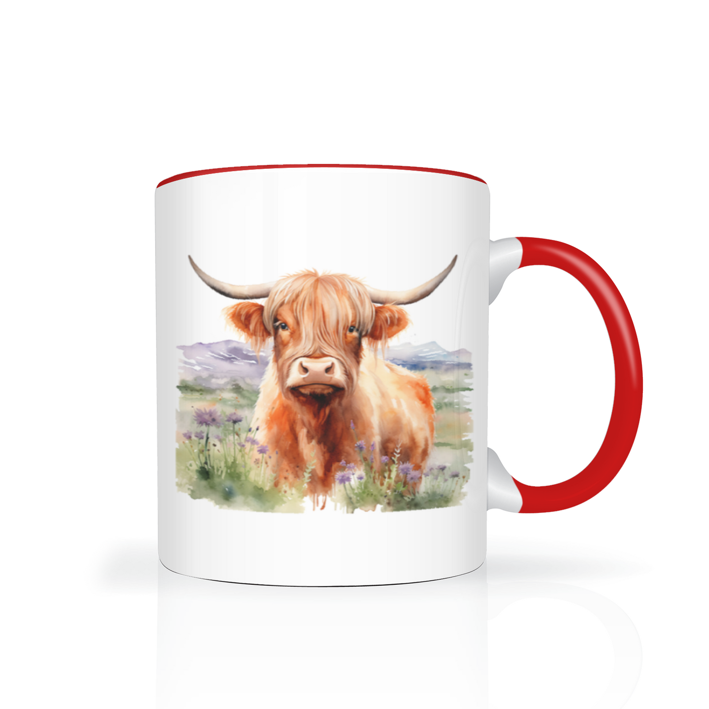 Personalised Highland Cow Design 11oz Mug