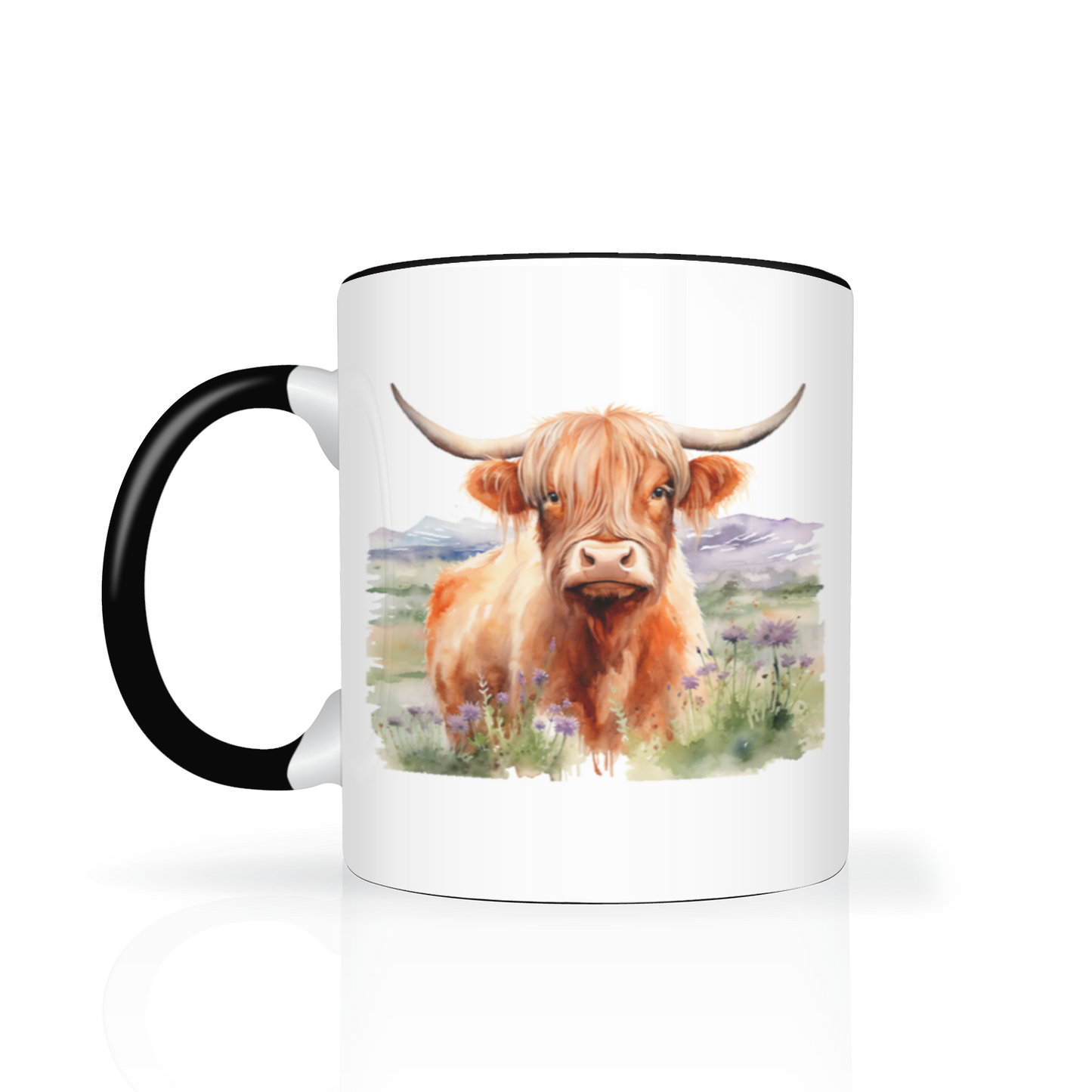 Personalised Highland Cow Design 11oz Mug