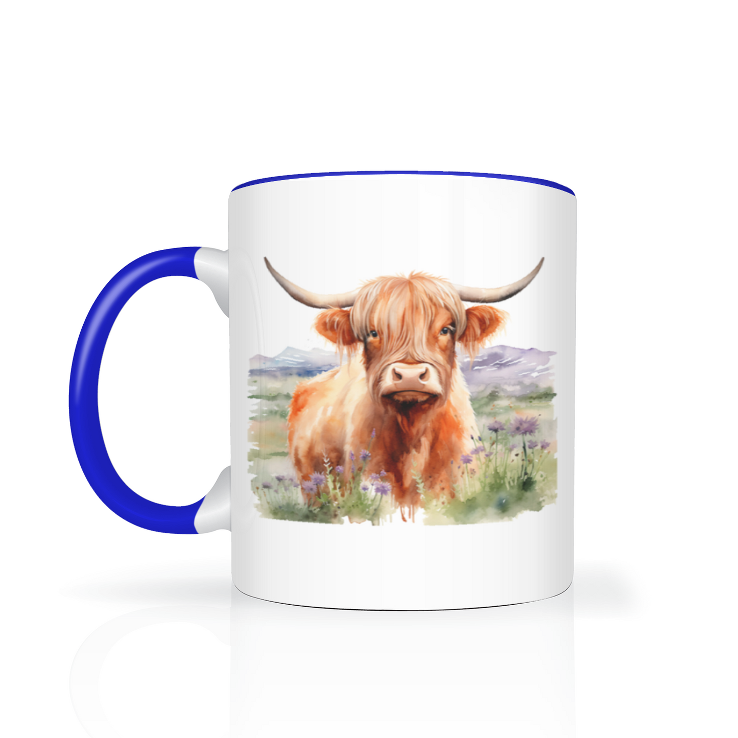 Personalised Highland Cow Design 11oz Mug