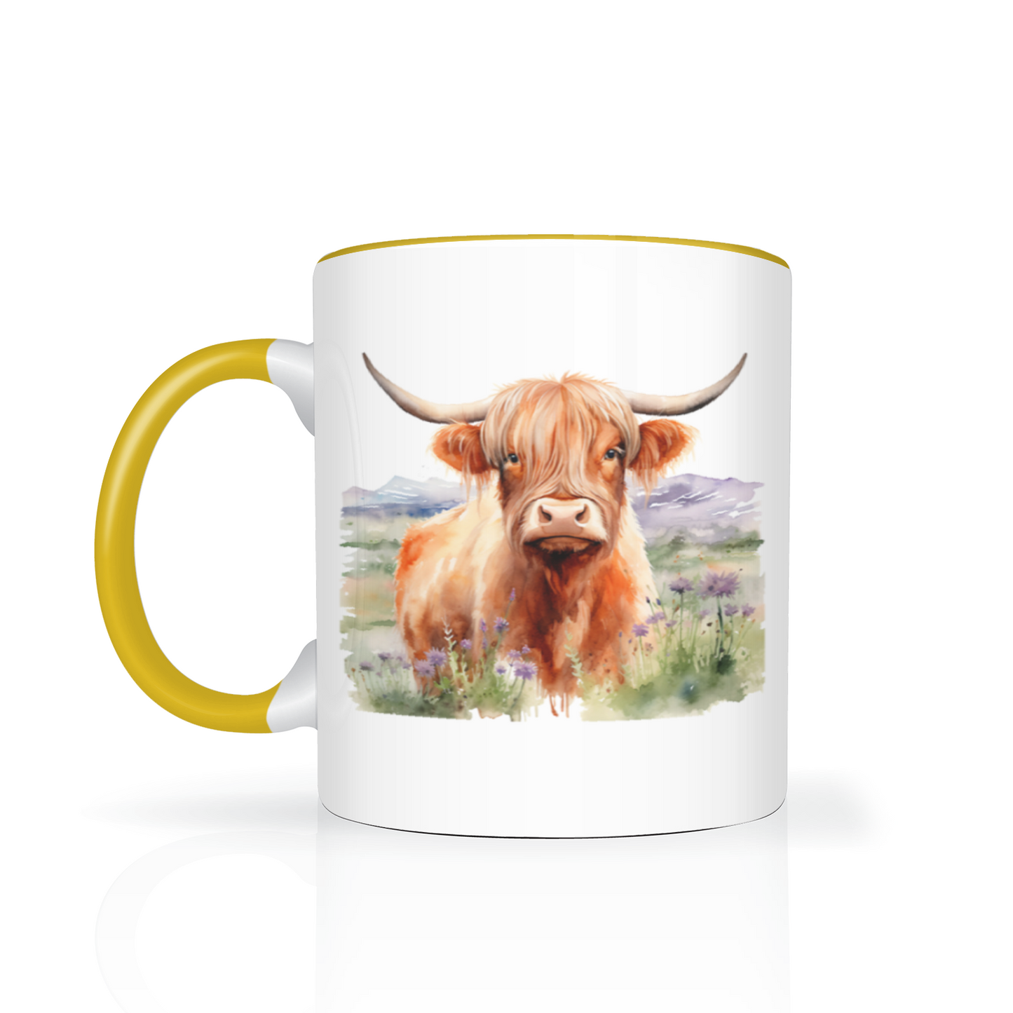 Personalised Highland Cow Design 11oz Mug