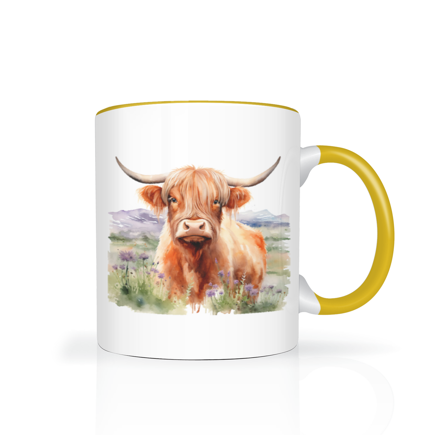 Personalised Highland Cow Design 11oz Mug