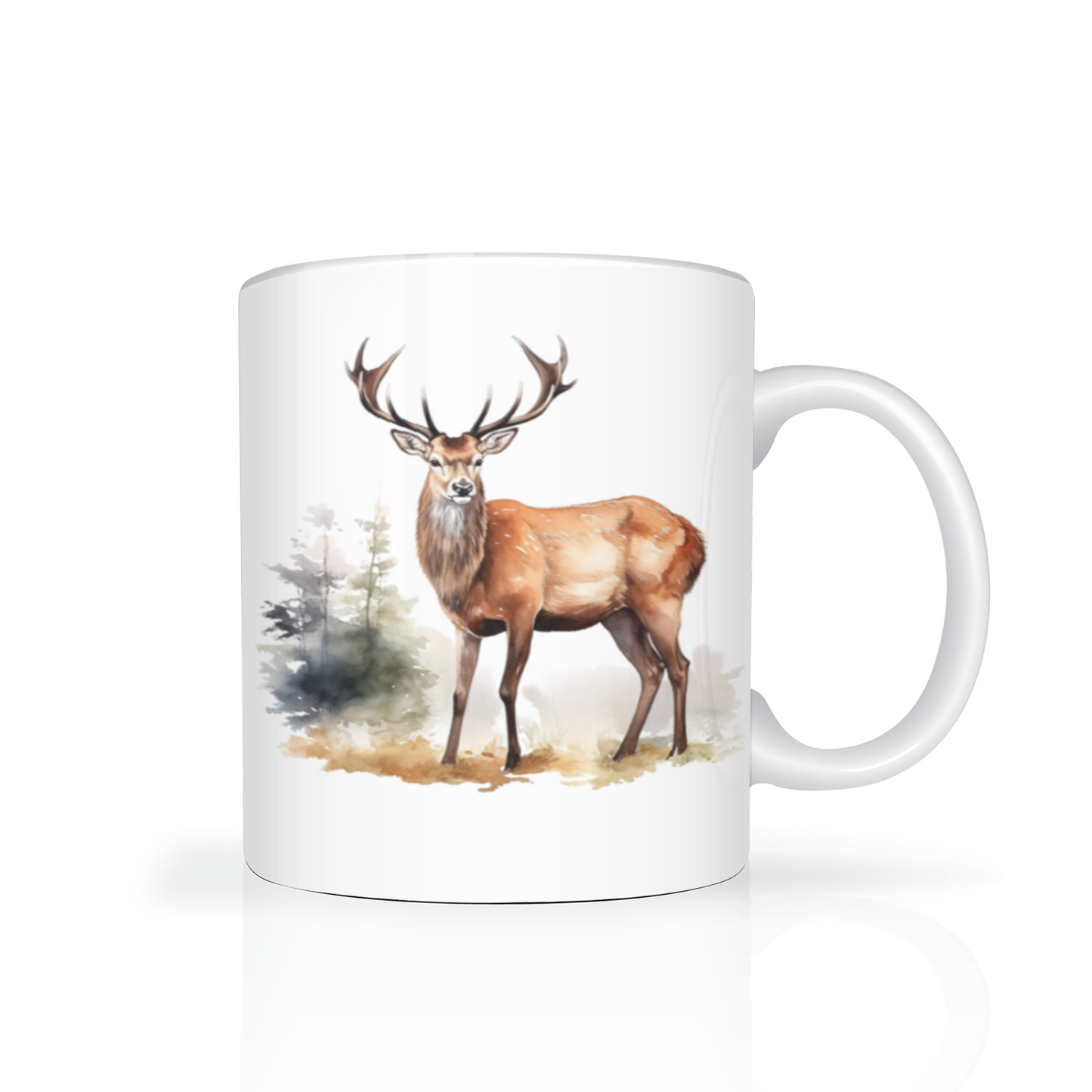 Personalised Stag Design 11oz Mug