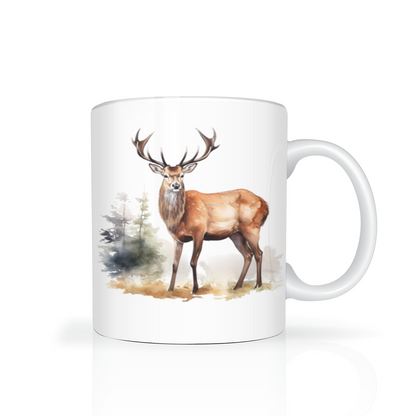 Personalised Stag Design 11oz Mug