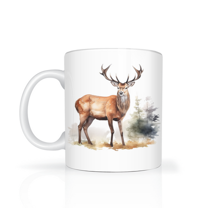 Personalised Stag Design 11oz Mug