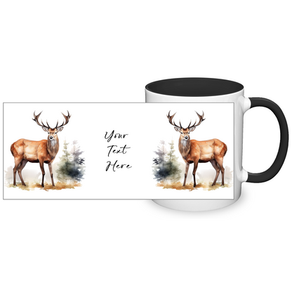 Personalised Stag Design 11oz Mug