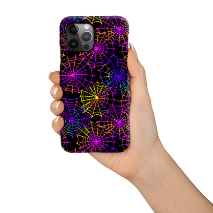 Multi Colour Spider Web Slim Phone Case