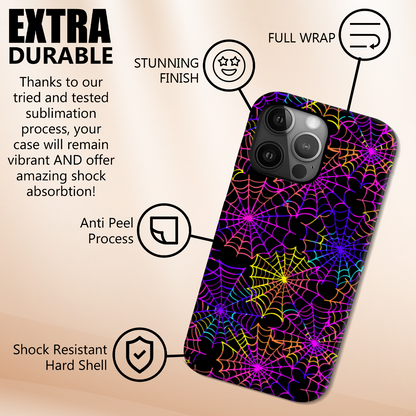 Multi Colour Spider Web Slim Phone Case