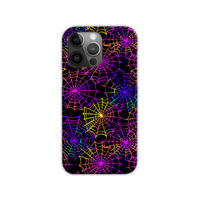 Multi Colour Spider Web Slim Phone Case