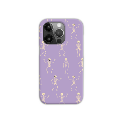 Lilac Skeletons Slim Phone Case
