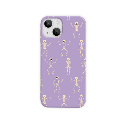 Lilac Skeletons Slim Phone Case