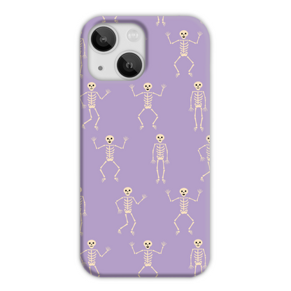 Lilac Skeletons Slim Phone Case