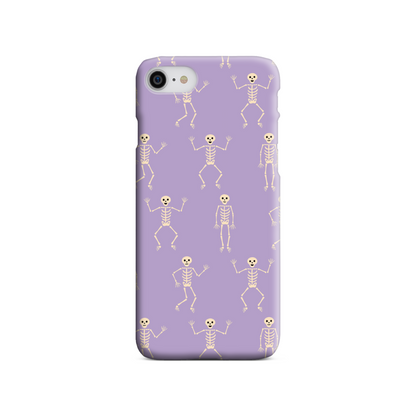 Lilac Skeletons Slim Phone Case