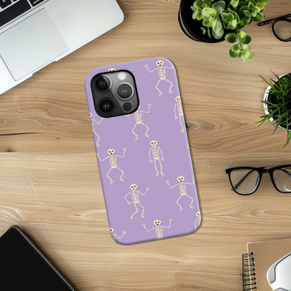 Lilac Skeletons Tough Phone Case