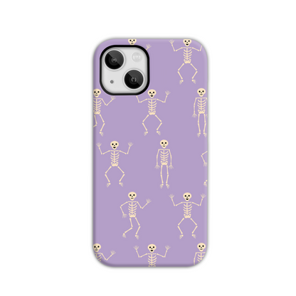 Lilac Skeletons Tough Phone Case