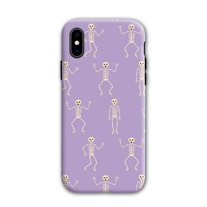 Lilac Skeletons Tough Phone Case