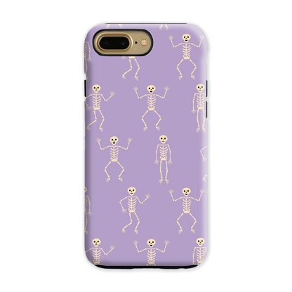 Lilac Skeletons Tough Phone Case