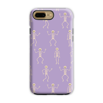 Lilac Skeletons Tough Phone Case