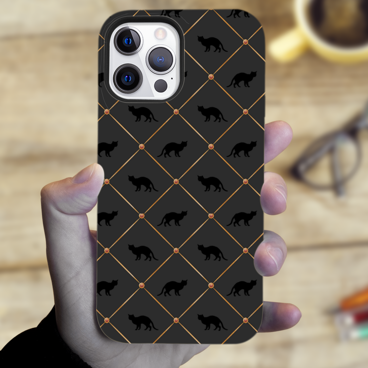 Black Cats Tough Phone Case