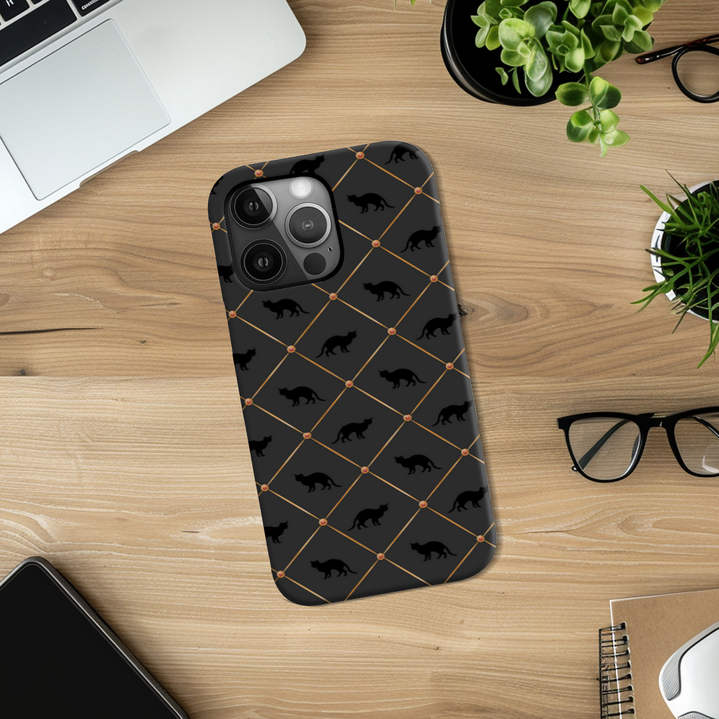 Black Cats Tough Phone Case