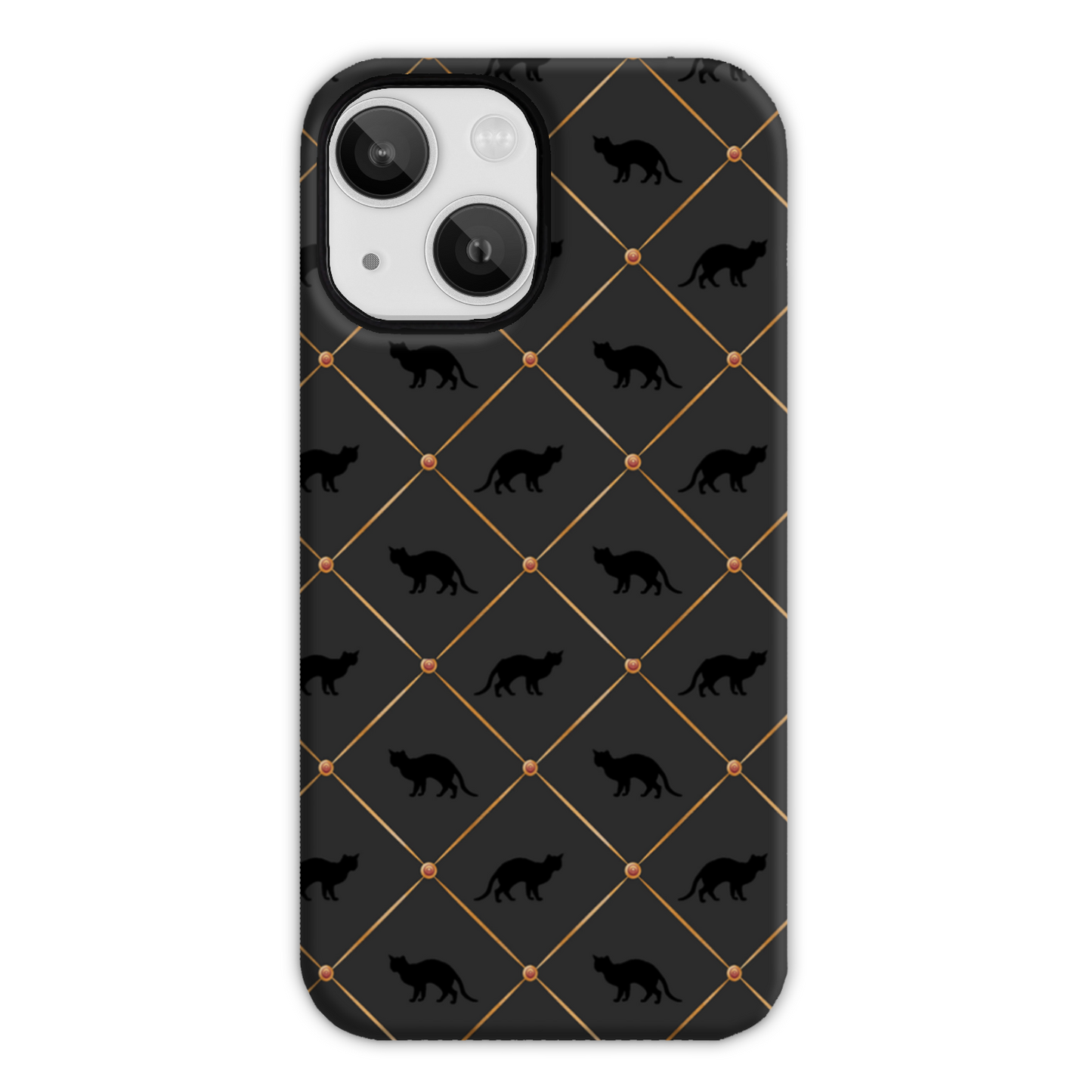 Black Cats Tough Phone Case