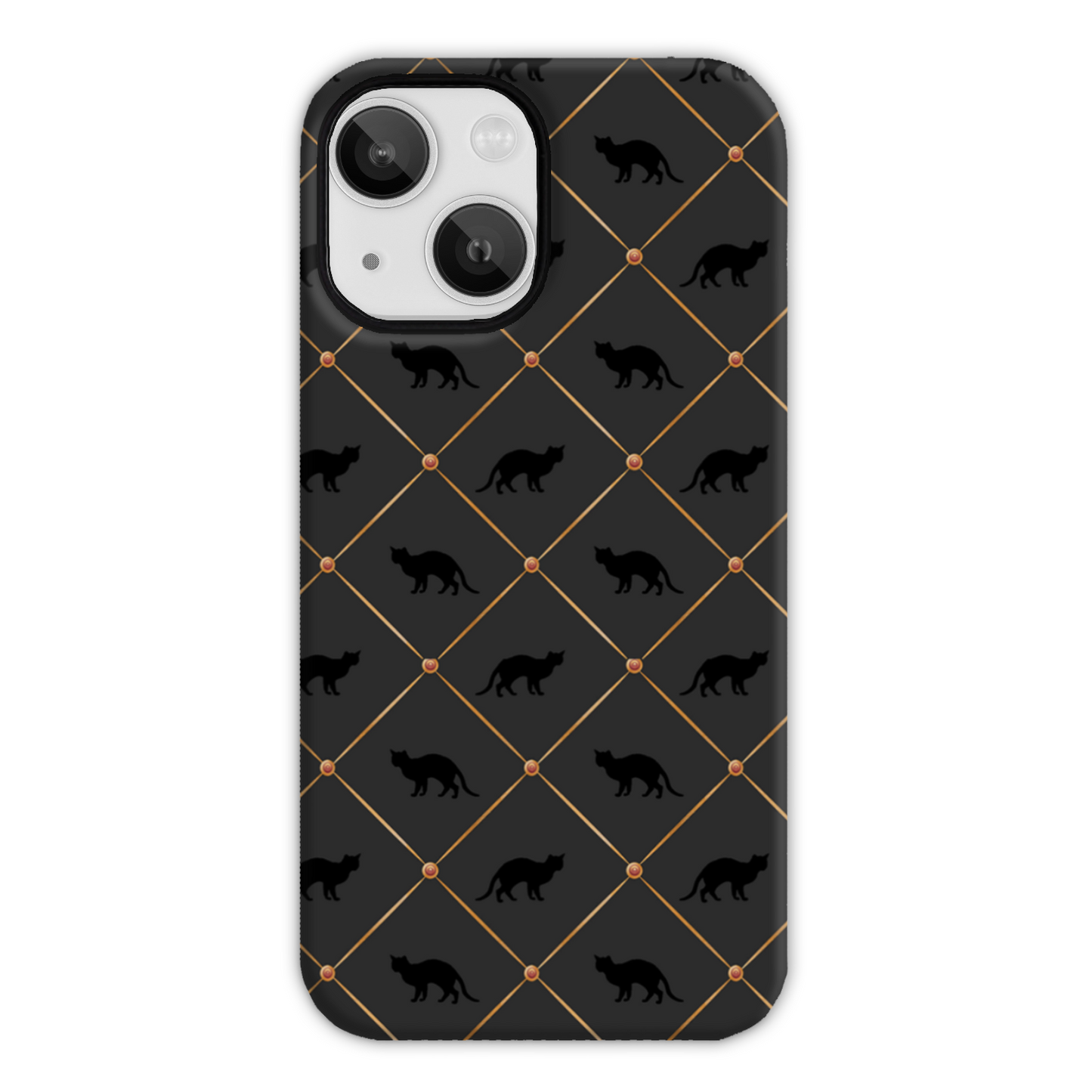 Black Cats Tough Phone Case
