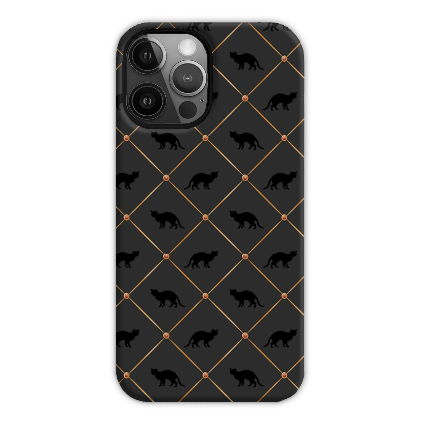 Black Cats Tough Phone Case