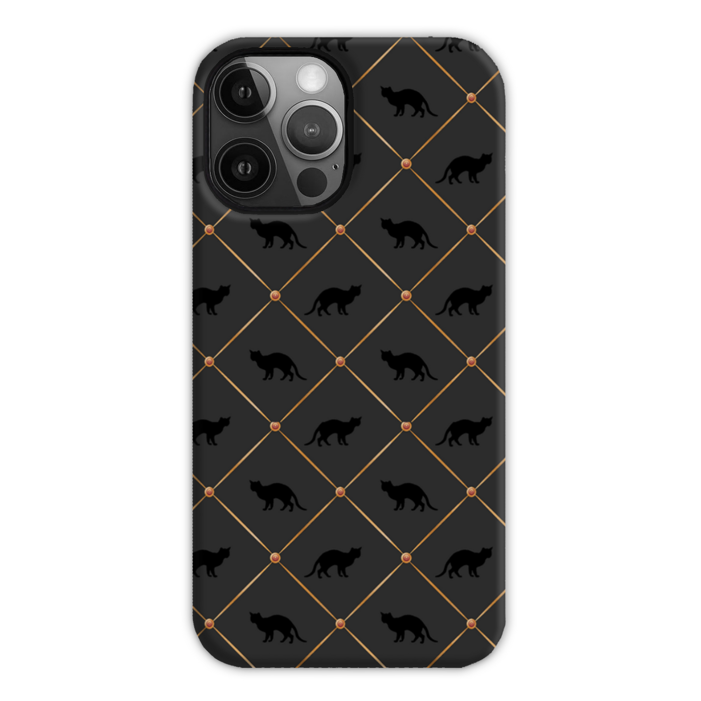 Black Cats Tough Phone Case